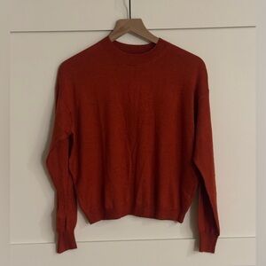 NWT BP. Nordstrom Women's Crew Pullover Sweater/ Orange Rusr Color/ XS